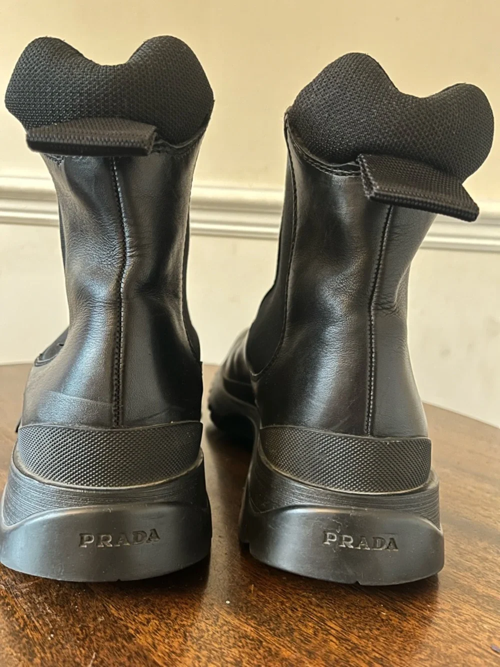 Prada Black Chelsea Boots- Mens 11 UK/ 12 US - Picture 4 of 6